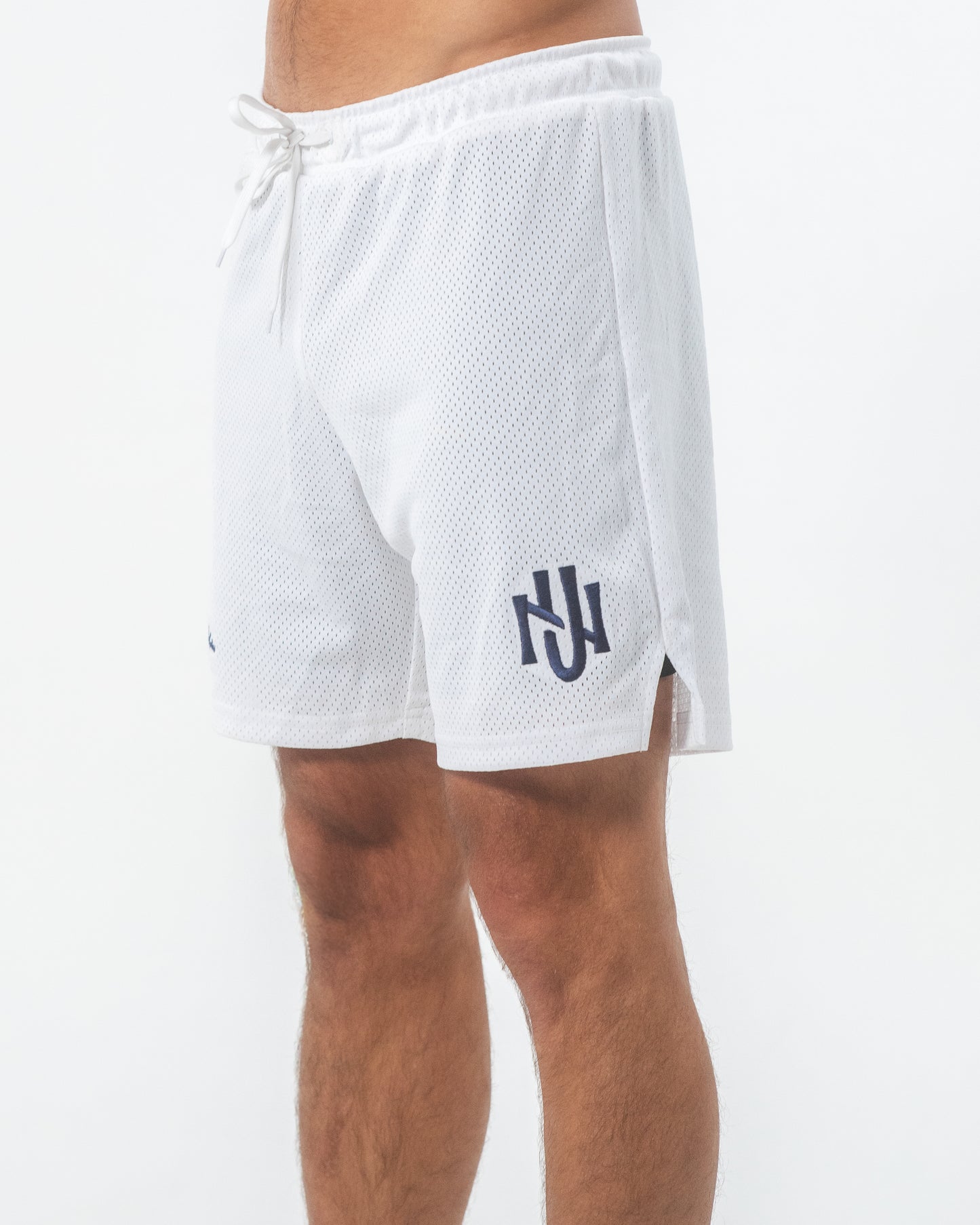 EMBROIDERED UN92 ATHLETICS MESH SHORTS