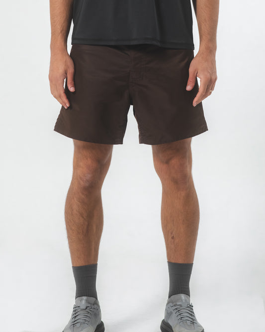 ARCHIVE ’92 NYLON SHORTS EARTH BROWN
