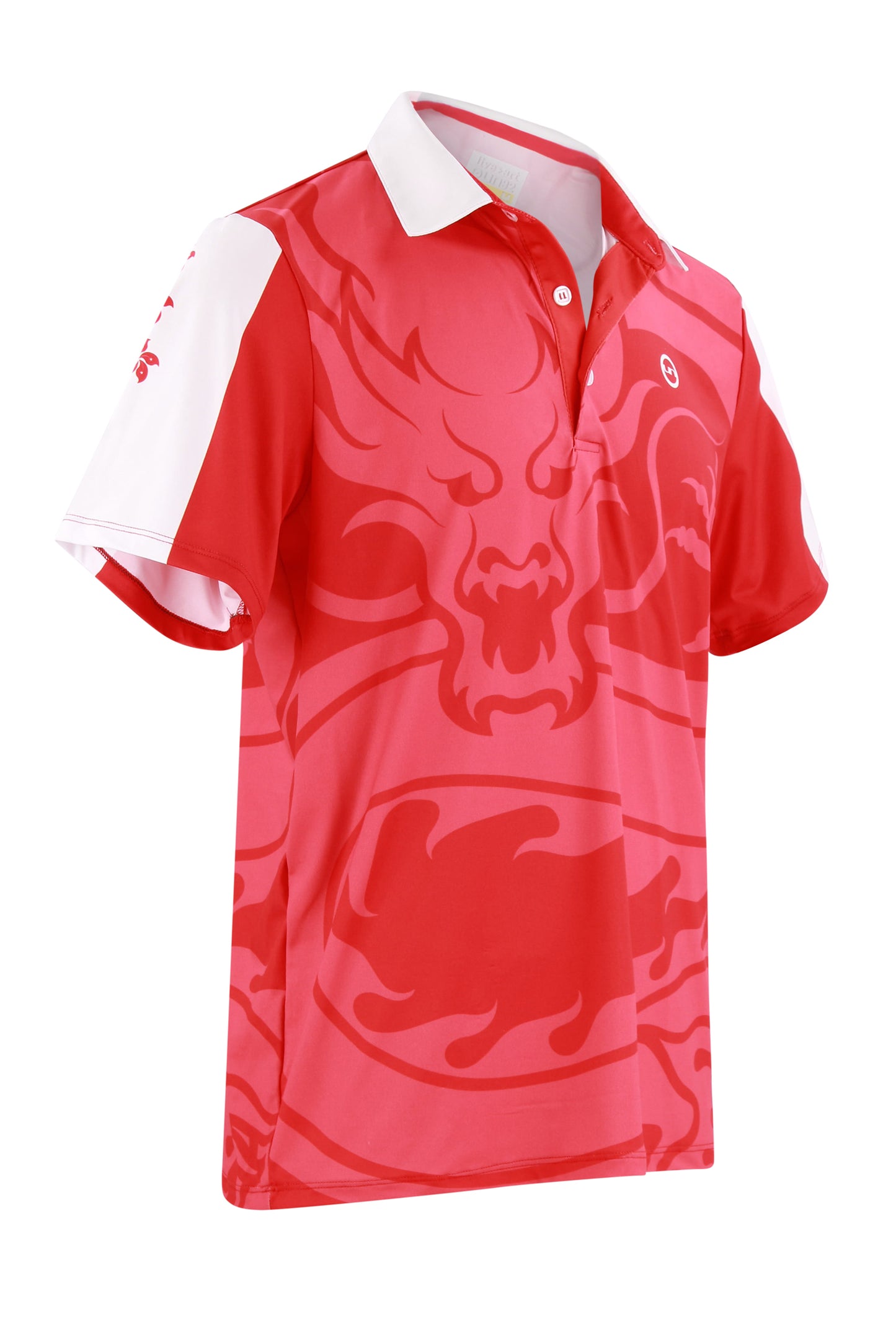 Red Dragon Button Polo shirts